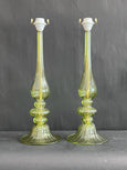 #7996-PUIG - Pair of Murano Lamps (Choice of Color)