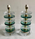 #7997-UGGG - Pair of Murano Lamps (Choice of Color)