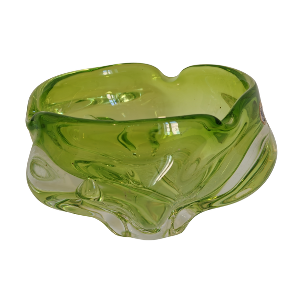 #8672 - green murano bowl