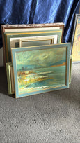 #8466 - Painting blue frame sea