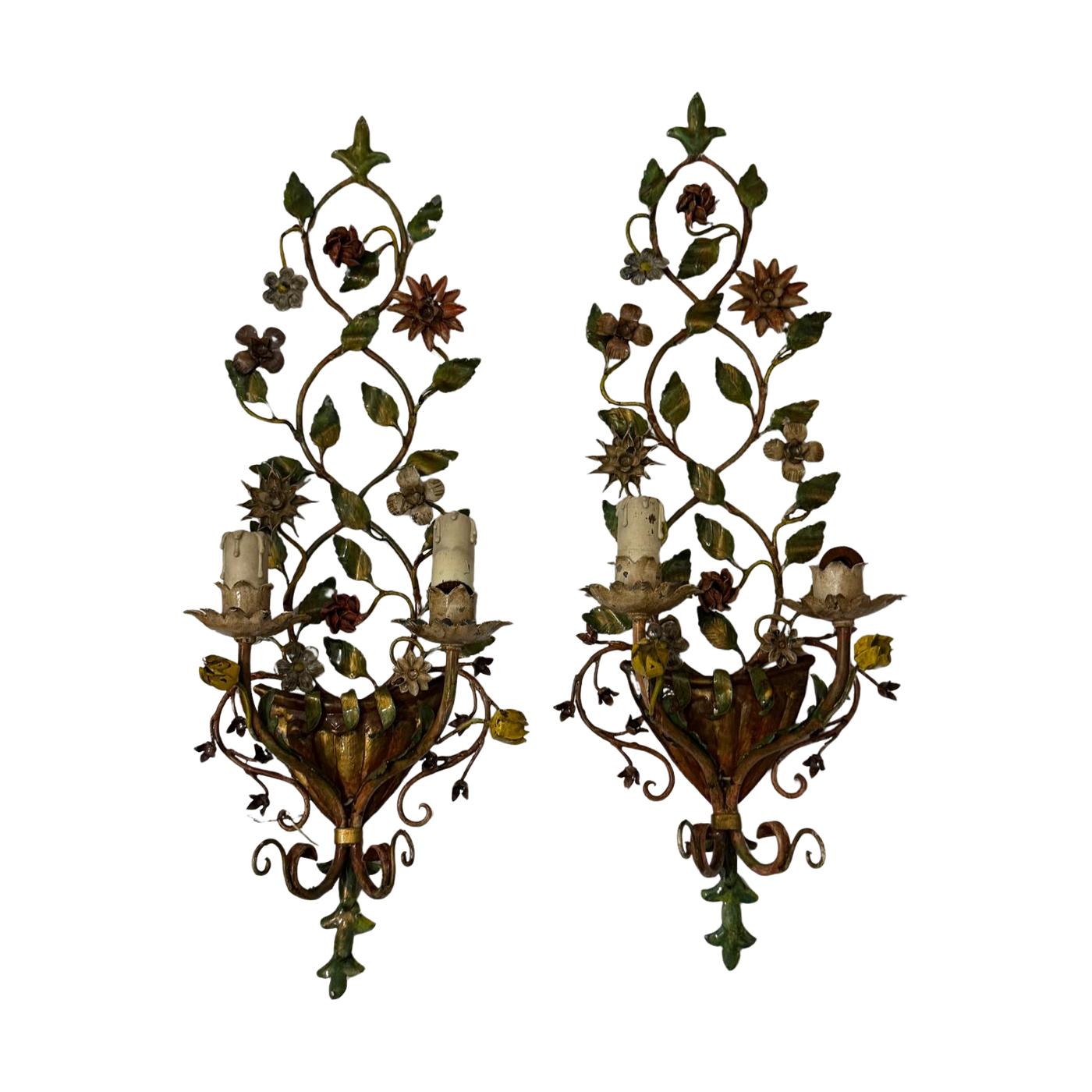 #8515 - flower sconces