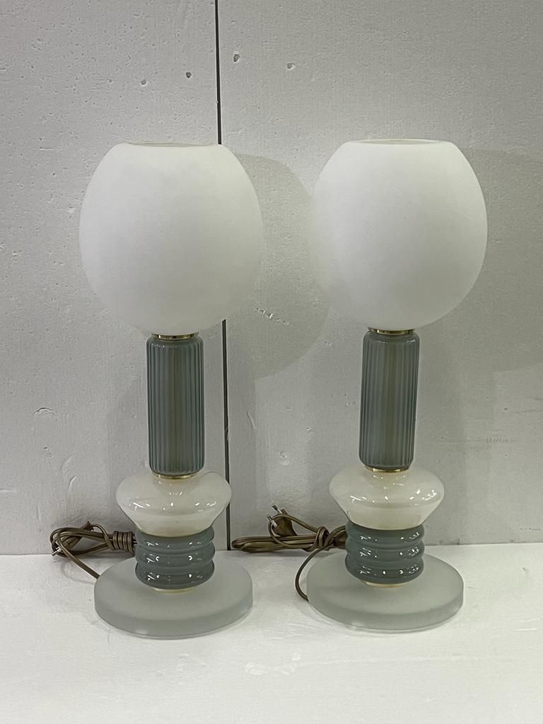 #8178-UCGG - Pair of Murano Lamps
