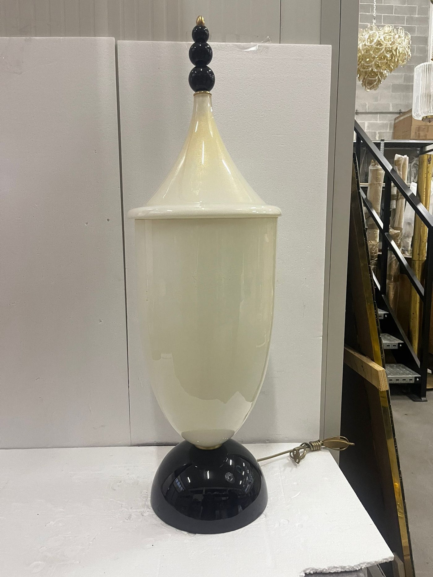#8241-PUGGG - Pair of Murano Lamps