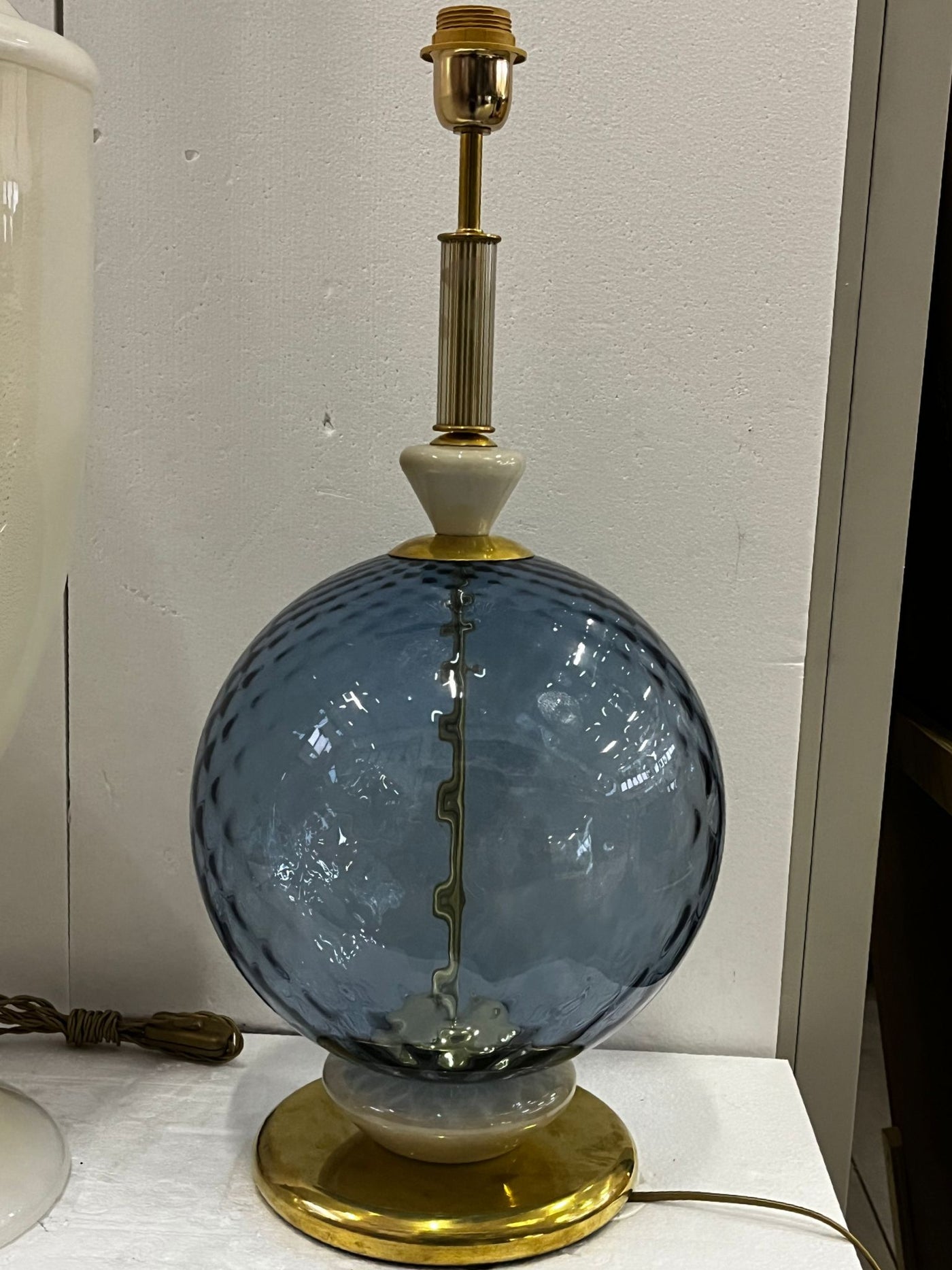 #8244-UIGG - Pair of Murano Lamps