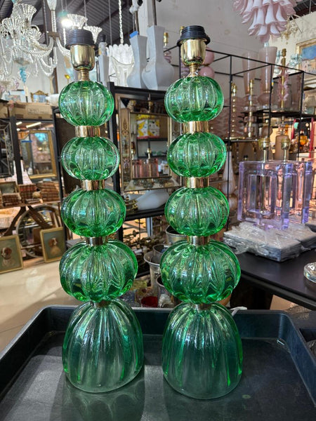 #8824-UINH - Pair of Murano Lamps