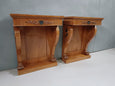 #8330-SAGG - Pair of Mirrored Console Tables