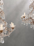 #8357-AIGG - Pair of Crystal Chandeliers