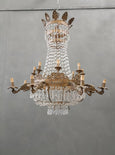 #8526-HAGG - 19th C. Crystal Chandelier