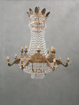 #8526-HAGG - 19th C. Crystal Chandelier