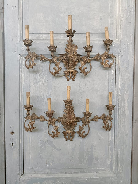 #8569-UAGG - Pair of Sconces