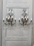 #8570-UCGG - Pair of Crystal Sconces
