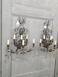 #8570-UCGG - Pair of Crystal Sconces