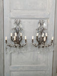 #8570-UCGG - Pair of Crystal Sconces