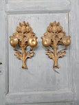 #8577-PHUG - Pair of Wood Sconces