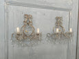 #8578-PHUG - Pair of Crystal Sconces