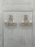 #8578-PHUG - Pair of Crystal Sconces