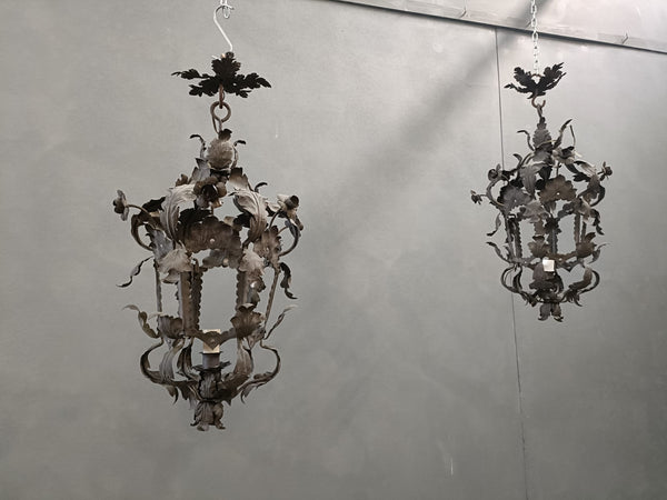 #8582-UCGG - Pair of Iron Lanterns