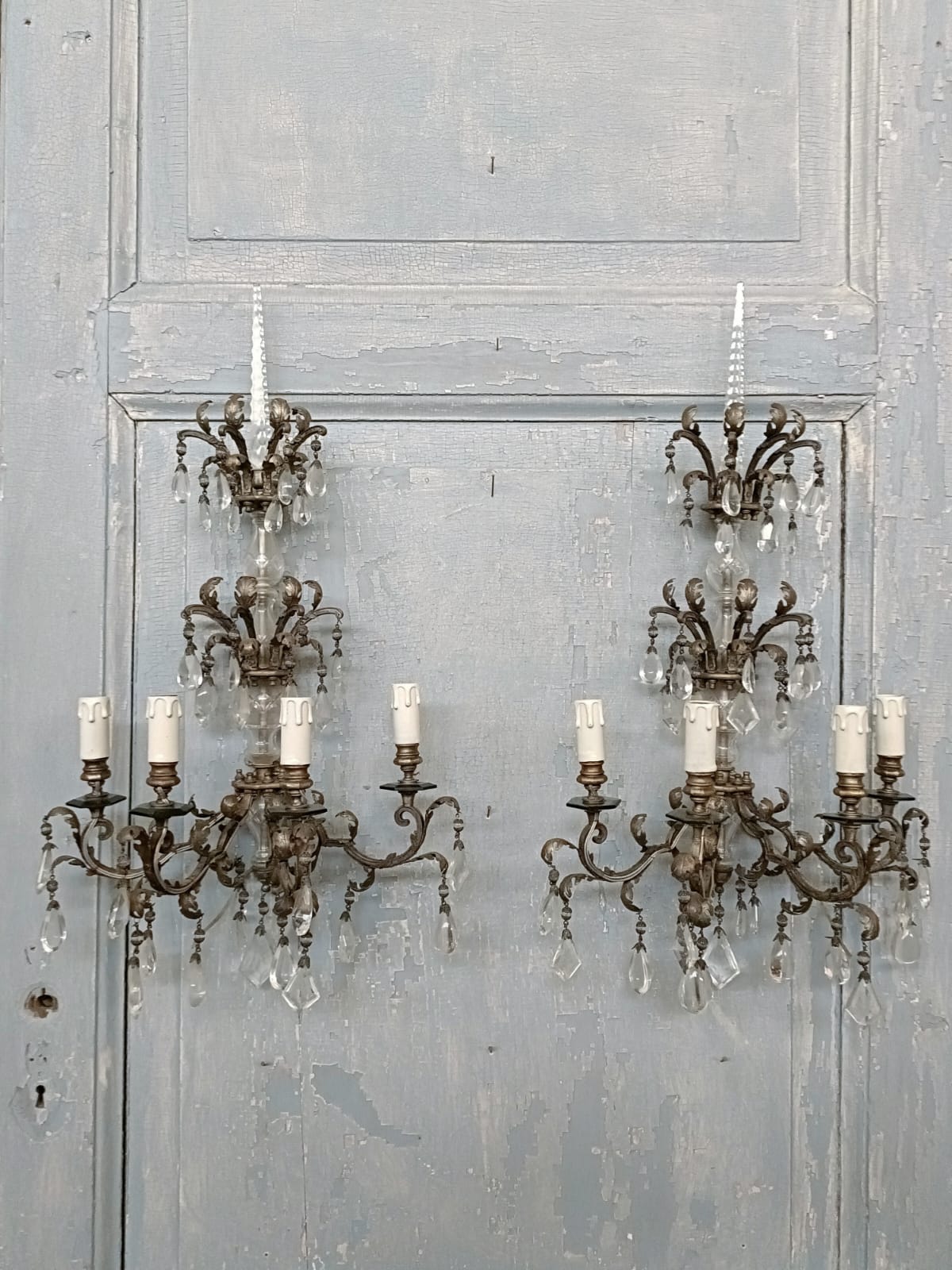 #8586-RCGG - Pair of Sconces