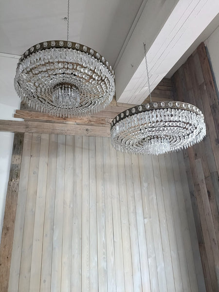 #8589-SUGG - Pair of Crystal Ceiling Mounts