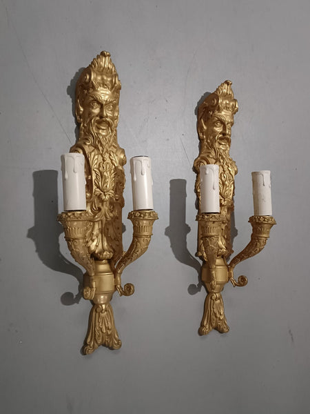 #8593-RUGG - Pair of Sconces