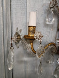 #8596-RIGG - Pair of Crystal Sconces