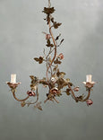 #8619-PHUG - Floral Iron Chandelier