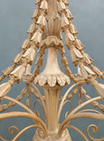 #8628-UAGG - Wood Chandelier