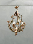 #8636-UUGG - Floral Iron Chandelier