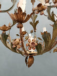 #8636-UUGG - Floral Iron Chandelier