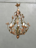 #8636-UUGG - Floral Iron Chandelier