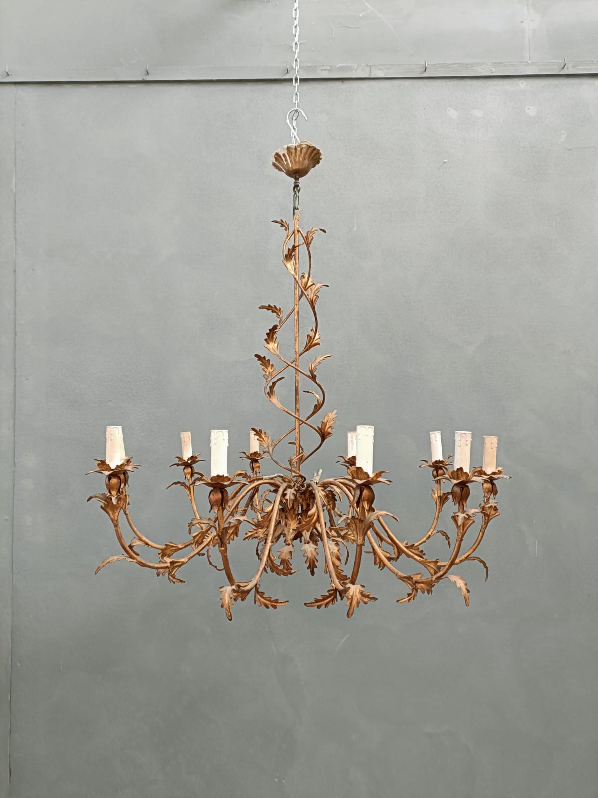 #8638-RAGG - Iron Chandelier