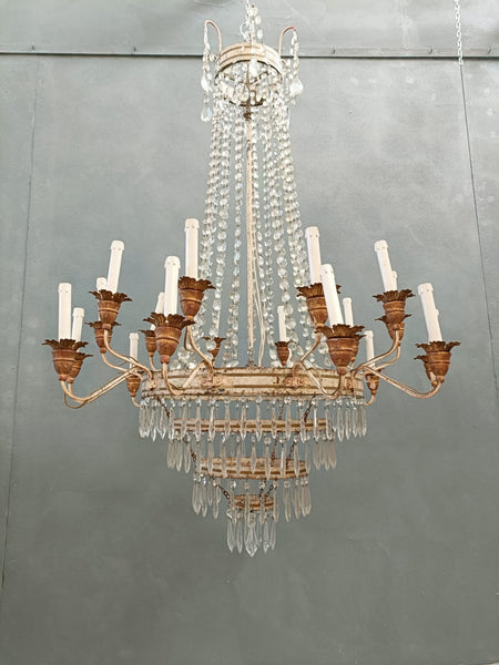 #8639-PGCGG - 19th C. Crystal Chandelier