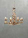 #8643-PIGG - Floral Iron Chandelier