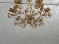 #8643-PIGG - Floral Iron Chandelier