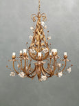 #8644-UAGG - Floral Iron Chandelier