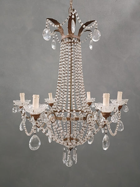 #8648-PIGG - Crystal Chandelier