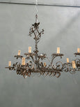 #8673-PAGG - Pair of Iron Chandeliers