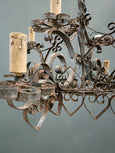 #8673-PAGG - Pair of Iron Chandeliers
