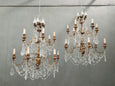 #8676-PUGGG - Pair of Crystal Chandeliers