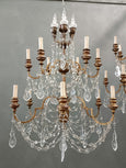 #8676-PUGGG - Pair of Crystal Chandeliers