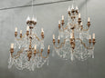 #8676-PUGGG - Pair of Crystal Chandeliers