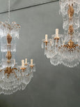 #8677-PPUGG - Pair of Crystal Chandeliers