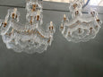 #8677-PPUGG - Pair of Crystal Chandeliers
