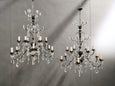 #8681-ACGG - Pair of Crystal Chandeliers