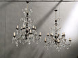 #8681-ACGG - Pair of Crystal Chandeliers