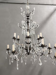 #8681-ACGG - Pair of Crystal Chandeliers