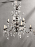 #8681-ACGG - Pair of Crystal Chandeliers