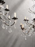 #8681-ACGG - Pair of Crystal Chandeliers