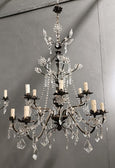 #8681-ACGG - Pair of Crystal Chandeliers
