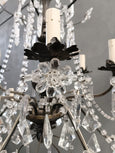 #8681-ACGG - Pair of Crystal Chandeliers